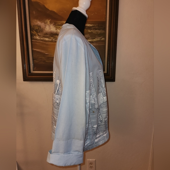 Vintage 1980s City Scape Jacket by Sweet P - Picture 6 of 15